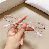 Lorraine Cat Eye Glasses Frame Cat Eye Frames Southood Clear pink clear